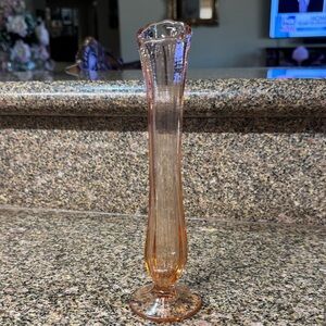 Vintage Fenton       
Pink Swung Bud Vase 8 3/4”